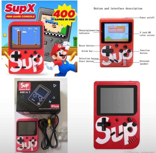 High Quality SUP Game box 3 inch Handheld Game Console 400 IN 1 Retro Video Game with Console