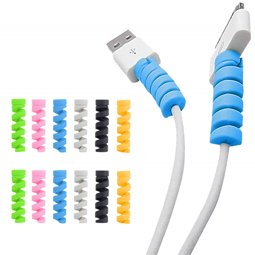4 pcs pack Cable Protector/ Phone Bite Winder Organizer USB Charger Cable Cord Protector 4 pcs pack