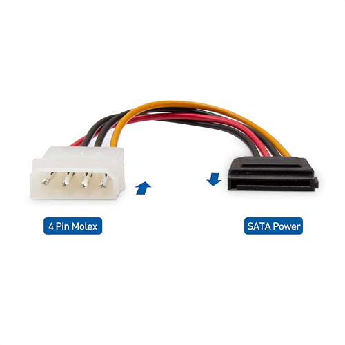 Sata Power Cable 4 Pin Molex to SATA Power Cable