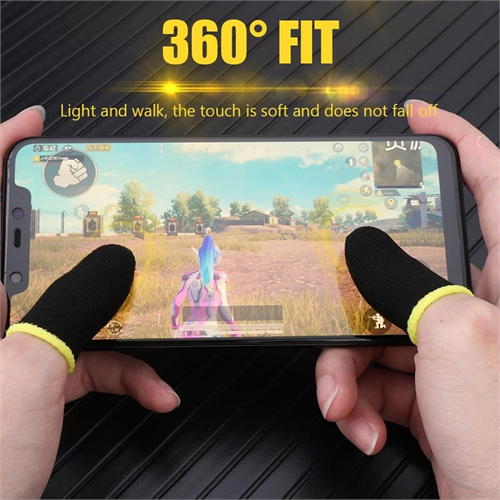 PUBG 2pcs Finger Cover Breathable Game Controller Finger Sleeve For Pubg Sweat Proof Non-Scratch Touch Screen Gaming Thumb Gloves Sleeves Thumb & Finger Sleeves for Mobile Gaming, Anti-Sweat Breathabl
