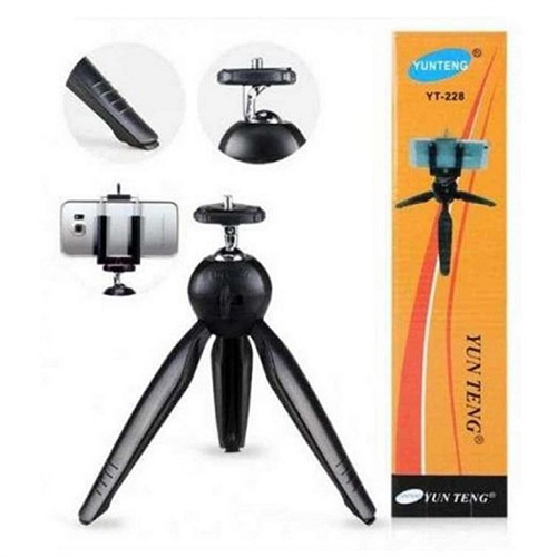 Yunteng YT-228 for Smartphone and Camera with Phone Holder Clip Mini Tripod