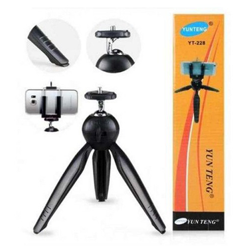 Yunteng YT 228 Mini Tripod with Phone Holder for Mobile and Camera
