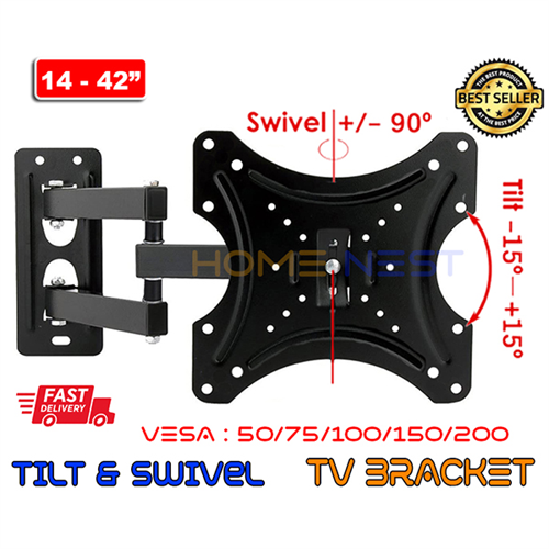 TV Wall Mount Bracket 14-42 Inch LED LCD Adjustable Rotatable Stand 14 24 27 32 40 42 inch