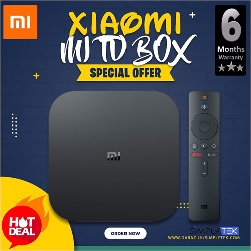 Xiaomi Mi Box S/4K Android TV with Google Play Store+