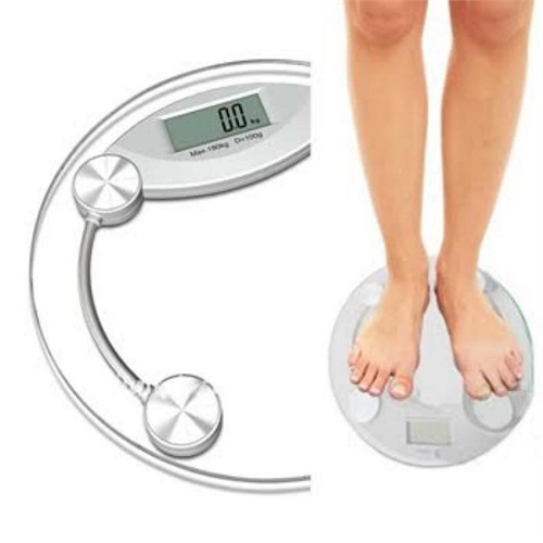 High Quality Digital Personal Weighing Scale Body Weight Scale Body Scales Bathroom Scale Weight Scale For Home White Round