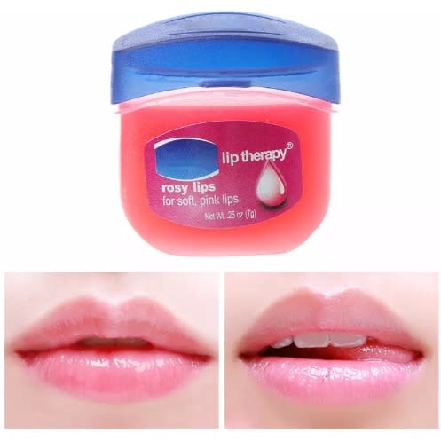 Vaseline Lip Therapy Rosy Lips Pure Petroleum Jelly Lip Balm 0.25oz