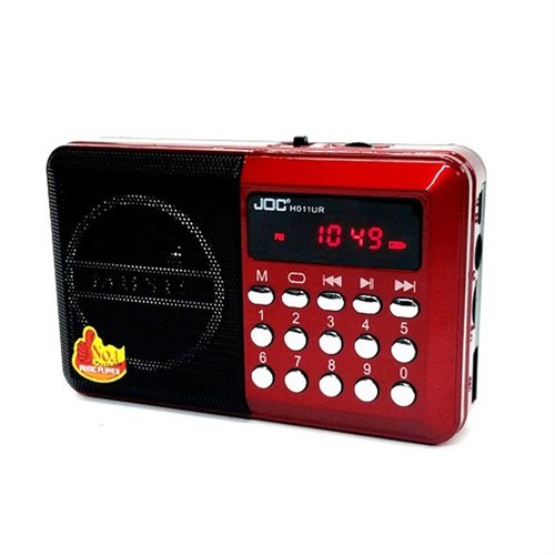 JOC Radio Rechargeable Portable Fm Usb / Sd Card Radio JOC 011 With Screen Usb Mini Fm Radio