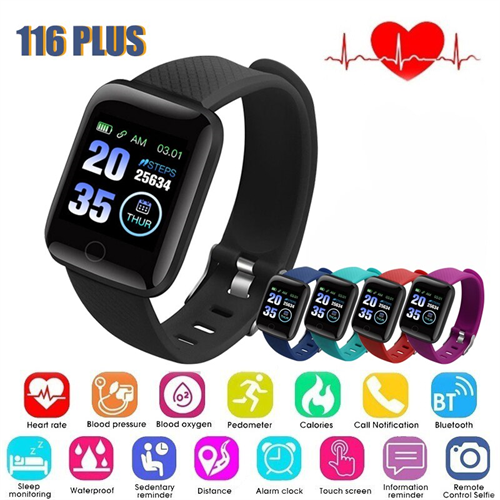 New 2022 Smart Watch Heart Rate Monitor Multi Sport Mode Fitness Bracelet D13 Smart Band for Android Mobile 116 Plus (Features M4 M5 Y68 D20 F8 W34 V8 Dz09 A1) 143351073 High-Five LK