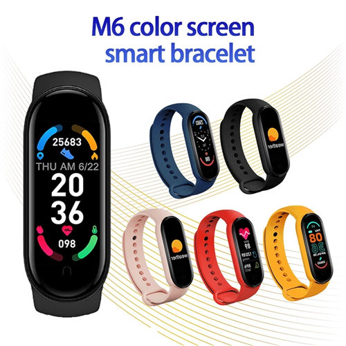 New Sports Bracelet M6 Smart Band - Fitness Tracker Heart Rate Monitor Smart Watch for All Mobile (Features M5, 116 Plus, D13, Y68, D20, F8, W34) 143340389 High-Five LK