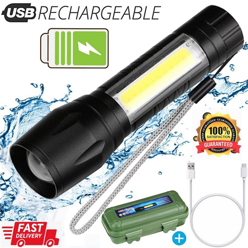 Mini Flashlight XPE COB LED Torch Adjustable Zoom Focus Torch Lamp Penlight Waterproof In Life For Outdoor Camping