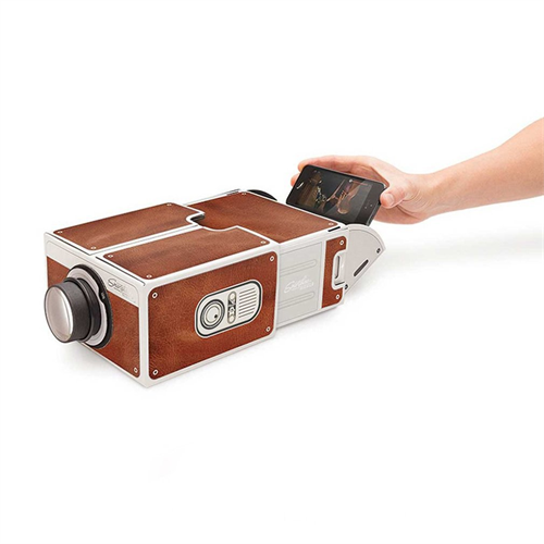 Mini Portable Cardboard Smart Phone Projector for Home Theater Projector