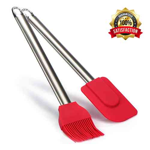 2 in 1 Silicone Brush and Spatula set
