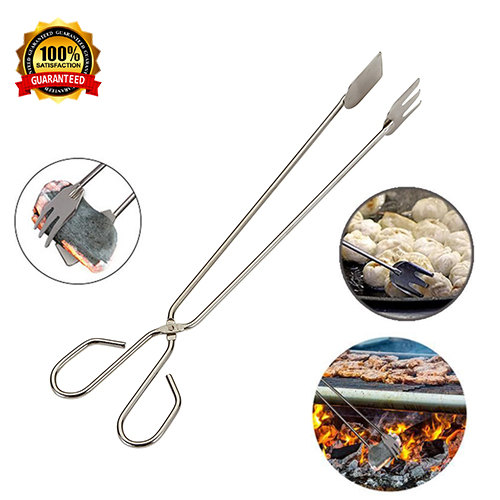Grill Tongs for BBQ Charcoal clip Food Scissors