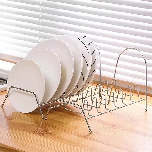 Kitchen Plate Storage Holder Folding Kitchen Dish Drying Rack