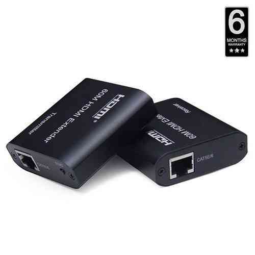 60M HDMI Extender RJ45 Over Single Cat 5E/6/7 Support 1080P
