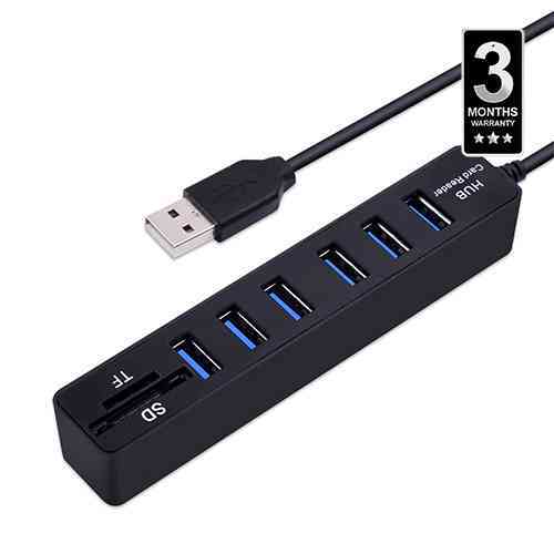 6 Port USB 3.0 HUB with Card Reader