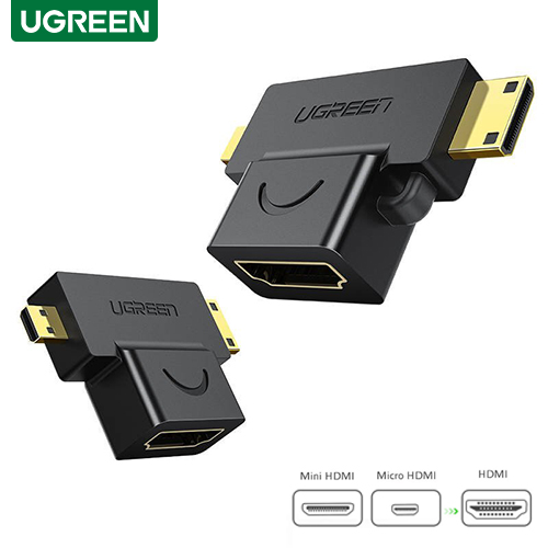 UGREEN Micro HDMI+Mini HDMI To HDMI F/M Adapter