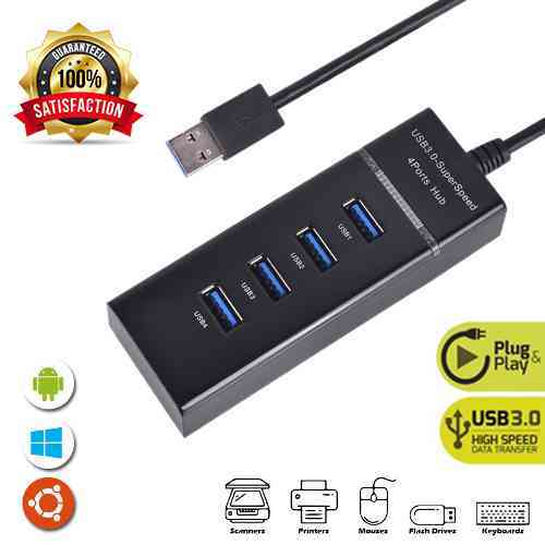 USB 3.0 HUB 4Ports High Speed Multi HUB Splitter