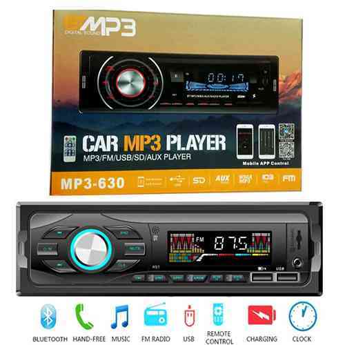 Bluetooth Car MP3 Player Mobile App Control Player Fm/Mp3/Usb/Sd/Aux