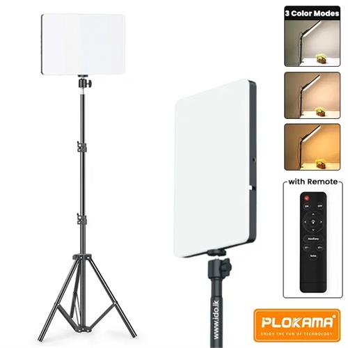 LED Fill Light Panel Video Light with Stand Plokama LIVE-P11