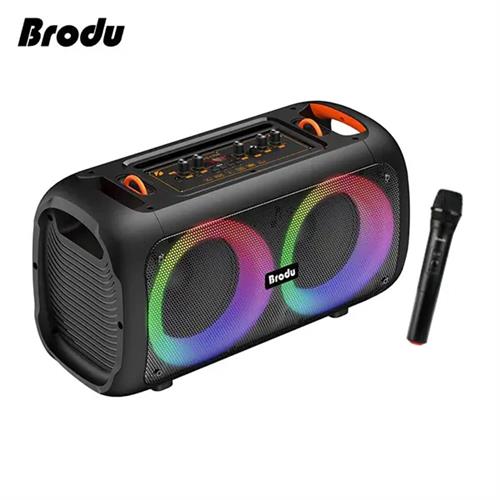 Brodu BTS-1709 Bluetooth Karaoke Speaker Rechargeable Party Speaker