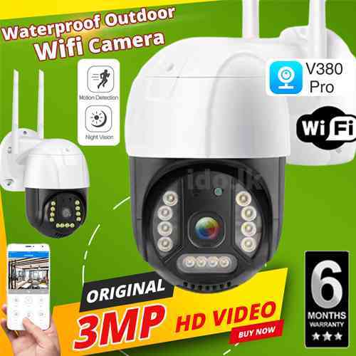 3MP HD Outdoor Wifi Camera Smart Home Wireless V380 Pro CCTV Camera