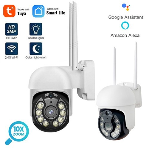 3MP Outdoor WiFi Security Camera CCTV Tuya Smart Camera