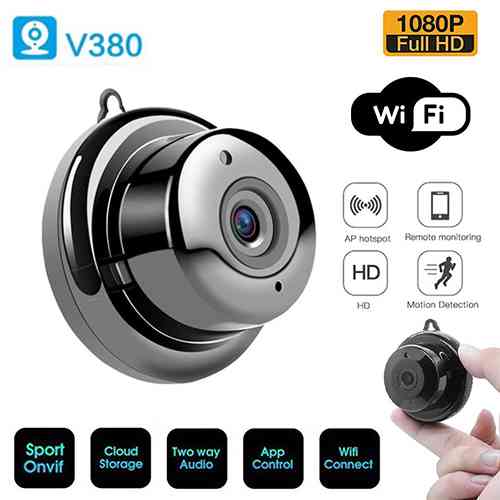 Wireless Mini IP Camera V380 HD 1080P Smart Home Security Camera Night Vision