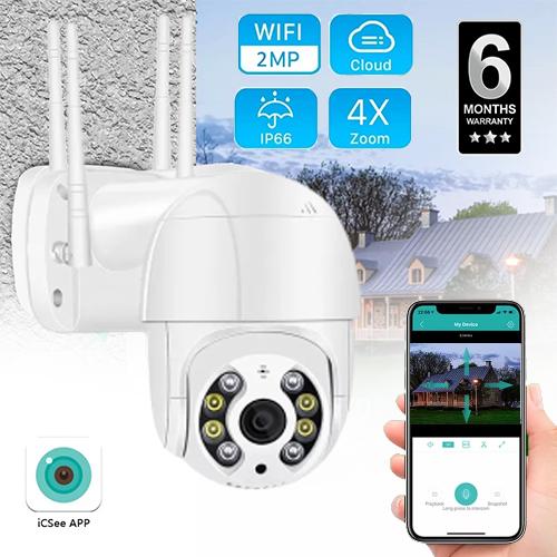 ICsee Outdoor Wifi IP Camera Ai Human Detection CCTV
