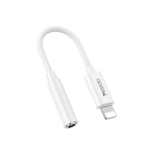 Yesido Ip Lightning TO 3.5mm Audio Adaptor AUX Cable Black / White YAU44/45
