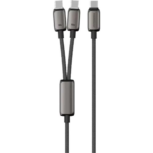 Powerology Zinco Series 2-In-1 Dual USB-C Cable