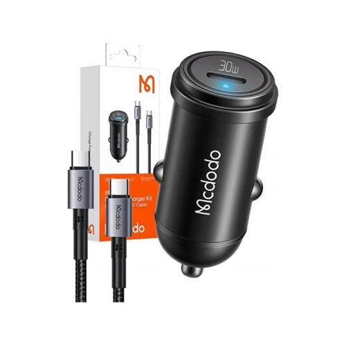 Mcdodo PD30W Fast Car Charger Kit (USB-C to USB-C Cable)