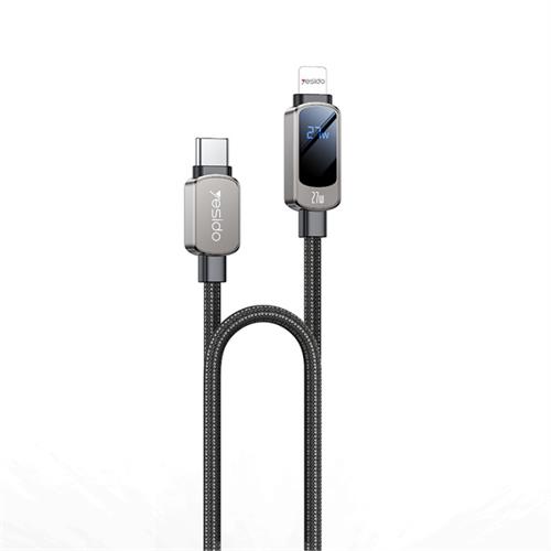 Yesido CA180 27W Fast Charge Type C TO Lightning Digital Display Cable