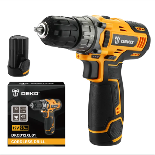DEKO 12V CORDLESS IMPACT DRILL DKCD12ID01-H5S2