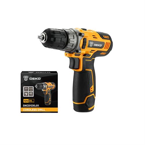 DEKO 12V LITHIUM CORDLESS DRILL DKCD12XL-01 DOUBLE BATTERY