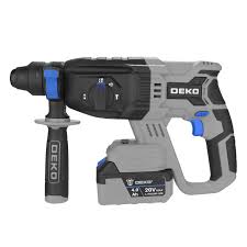 DEKO Tools 20V Brushless Cordless Rotary Hammer DKBL20RH03