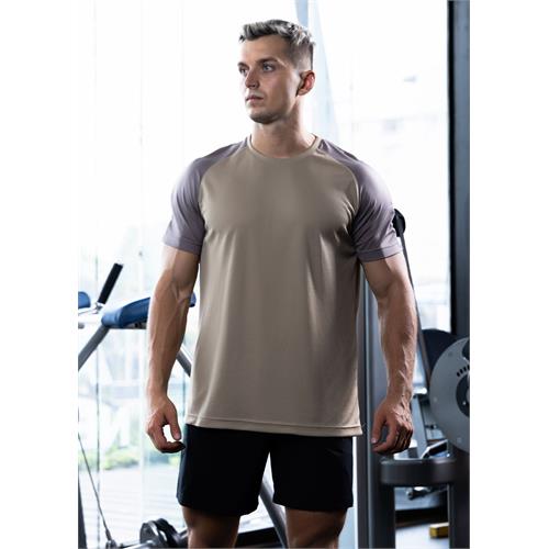 Active Wear T-shirt With Front Panel