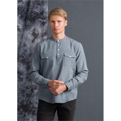 CASUAL WEAR DETAILED LINEN L/S SHIRT