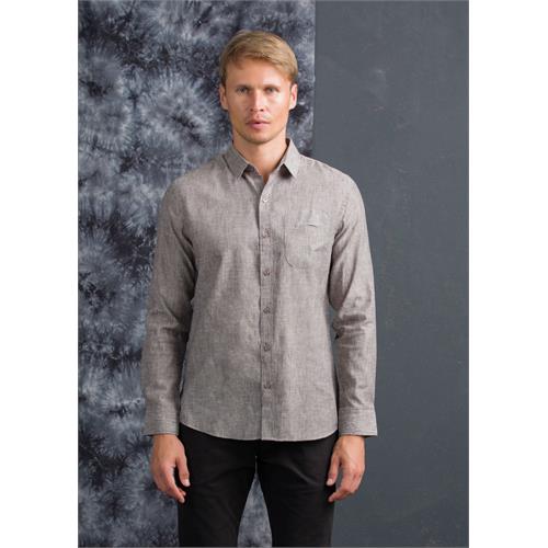 CASUAL WEAR DETAILED LINEN L/S SHIRT