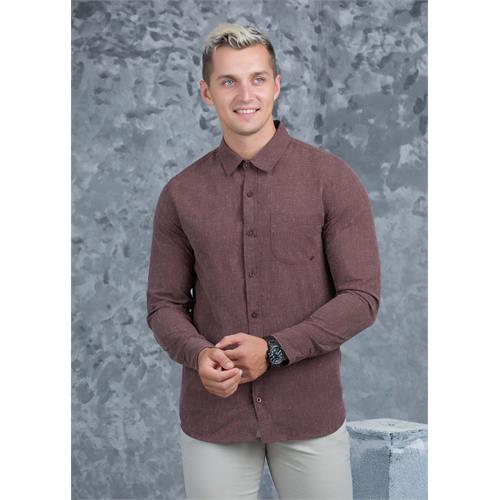 Casual Wear Detailed Linen L/S shirt