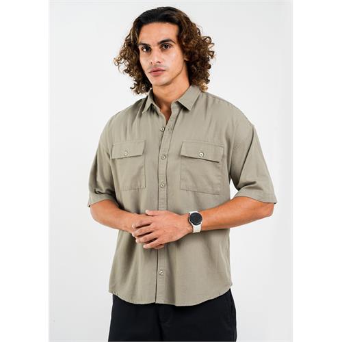 Casual Wear Oversized Double Pkt S/S Shirt