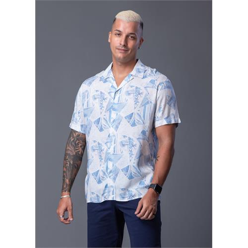 Casual Wear Printed Cuban Collar S/S Shirt