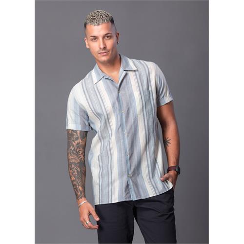 Casual Wear Printed Cuban Collar S/S Shirt