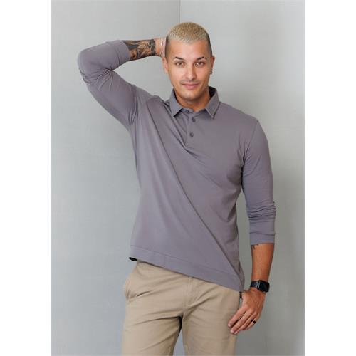 Casual Wear Self collar L/S T-shirt