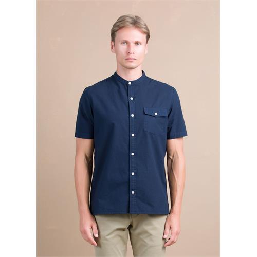 Manderin Collar Shirt with Pkt