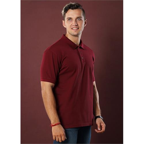 Maroon Polo T-Shirt (Regular Fit)