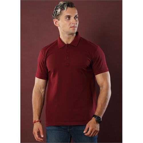 Maroon Polo T-Shirt (Slim)