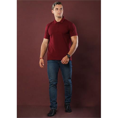 Maroon Polo T-Shirt (Slim)