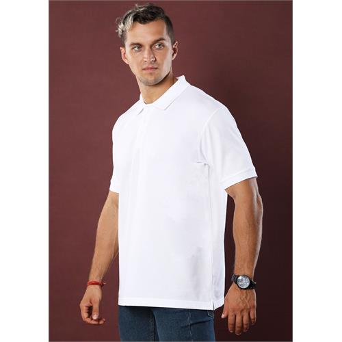 White Polo T-Shirt (Regular Fit)