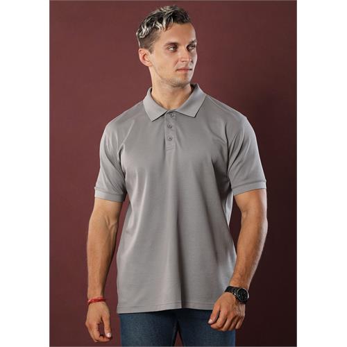 Fossil Grey Polo T-Shirt (Regular Fit)